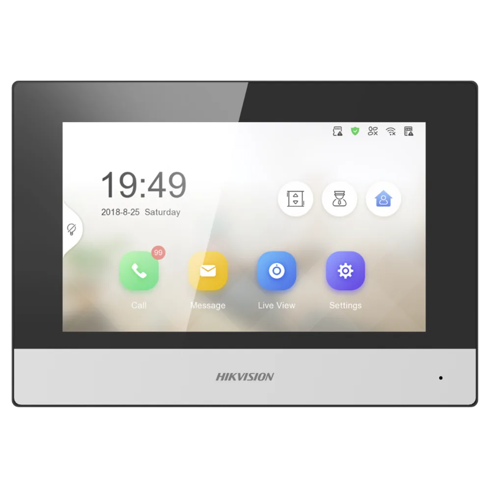 Hikvision DS-KH6320-WTE1 7" Touch Video Interkom
