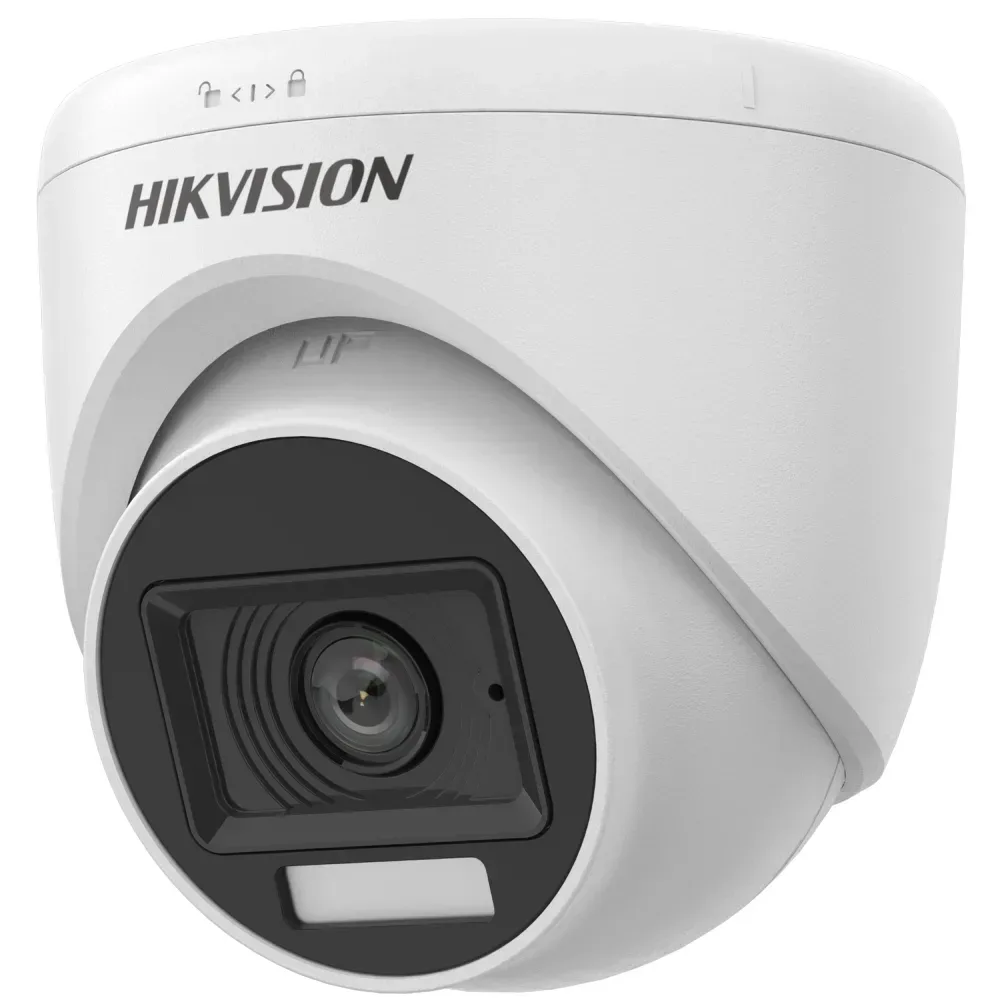 Hikvision DS-2CE76D0T-LPFS 2MP Hibrid İşıqlı Səsli Günbəz Kamera
